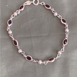 Amethyst Silver bracelet